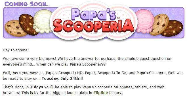 Papa's Scooperia Out of Time, Flipline Studios Fanon Wiki